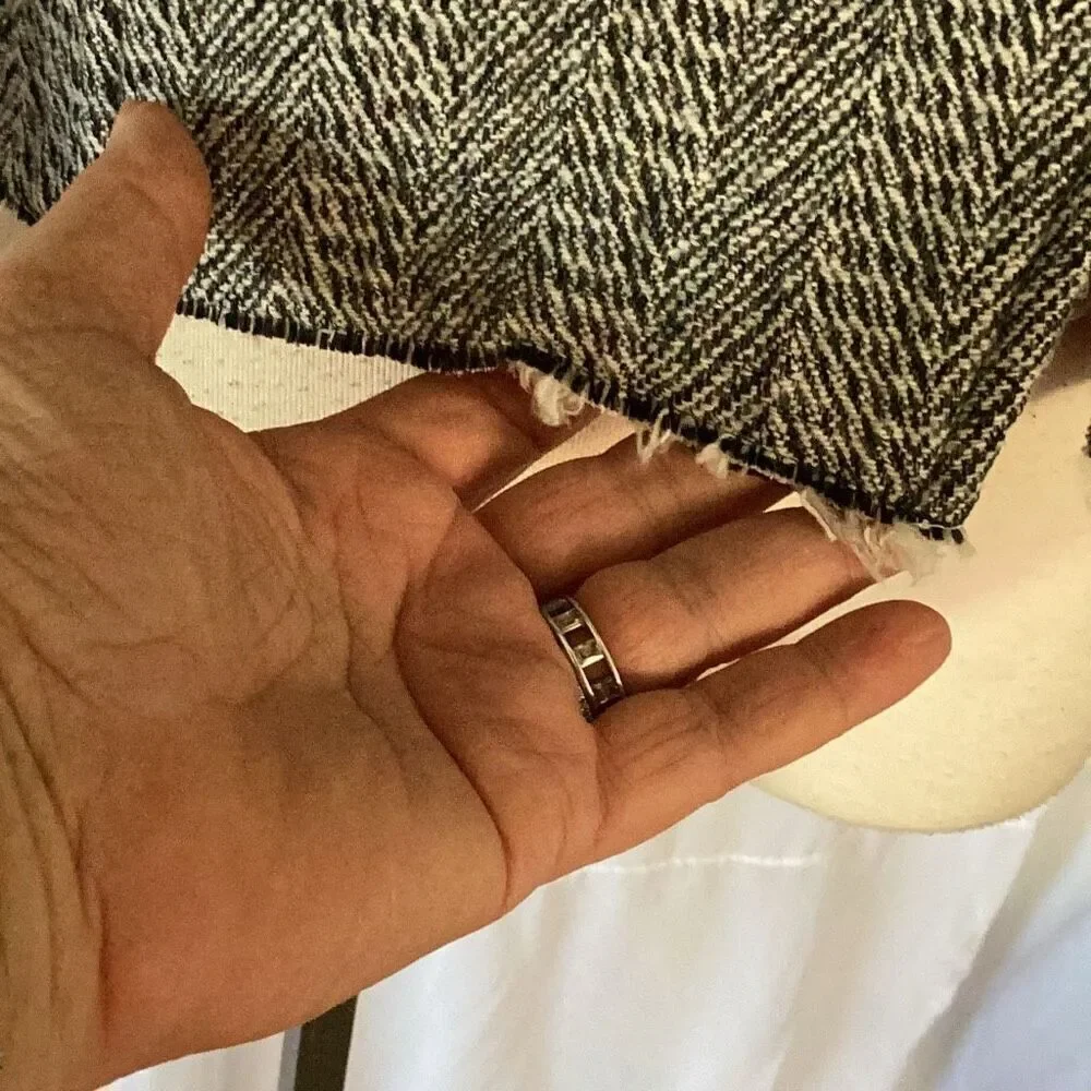 Isabel Marant Etoile Women’s 36 Gray Herringbone Blazer Jacket Wool Blend - Picture 8 of 11